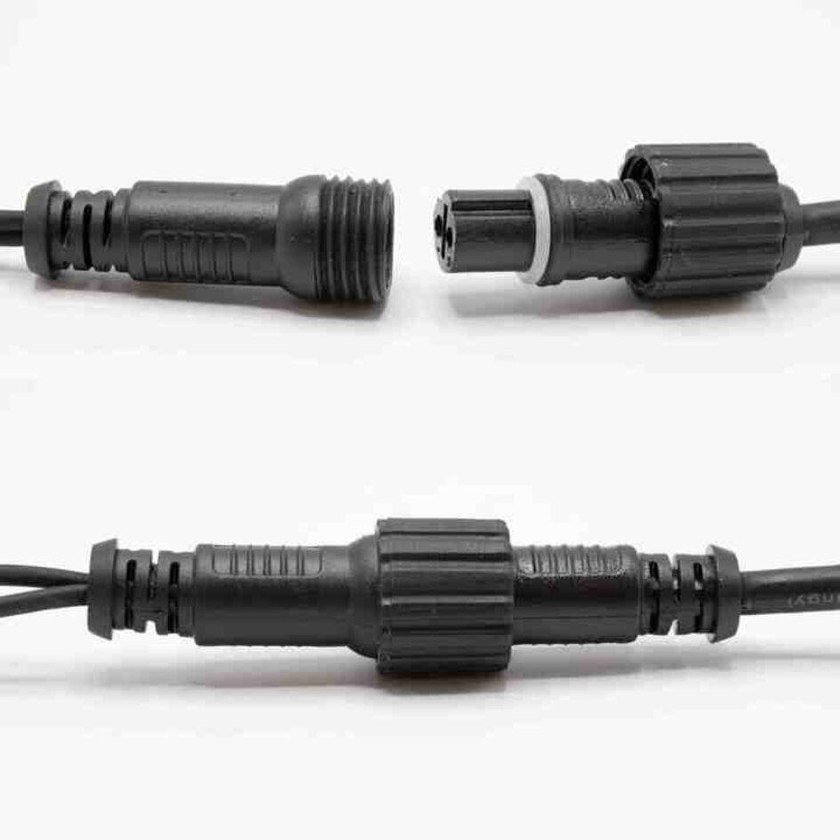 Erweiterbare Weihnachtsbeleuchtung | Kaltweiß | 80 Meter mit 800 Lichtern | Gummi