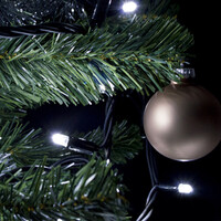 Erweiterbare Weihnachtsbeleuchtung | Kaltweiß | 90 Meter mit 900 Lichtern | Gummi