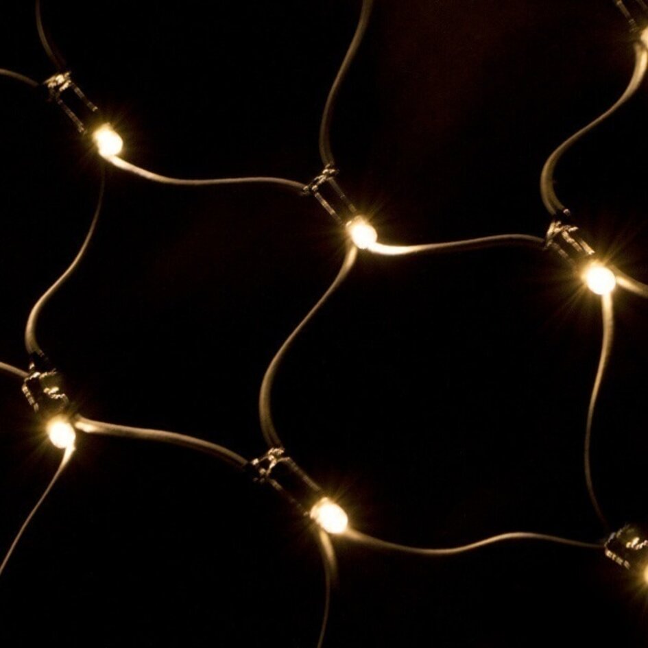 Extendable net lighting | 16 m² | 1600 luminaires | Warm white | RubberErweiterbare Netzbeleuchtung | 16 m² | 1600 Leuchten | Warmweiß | Gummi