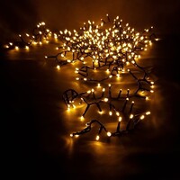 Clusterbeleuchtung | 6 Meter mit 600 Lichtern | Warmweiß | PVC