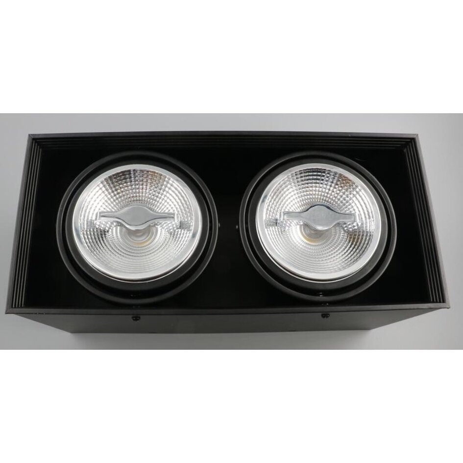 AR111 2-facher Strahler Brooklyn - schwarz