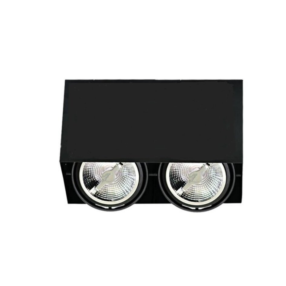 AR111 2-facher Strahler Brooklyn - schwarz