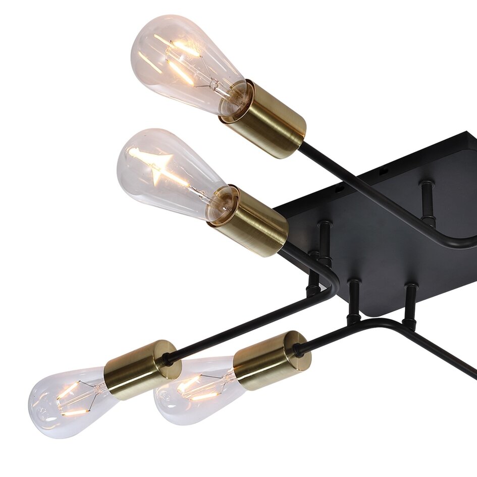 Deckenleuchte schwarz und gold - Montana