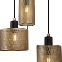 Deckenleuchte Avery - schwarz mit gold