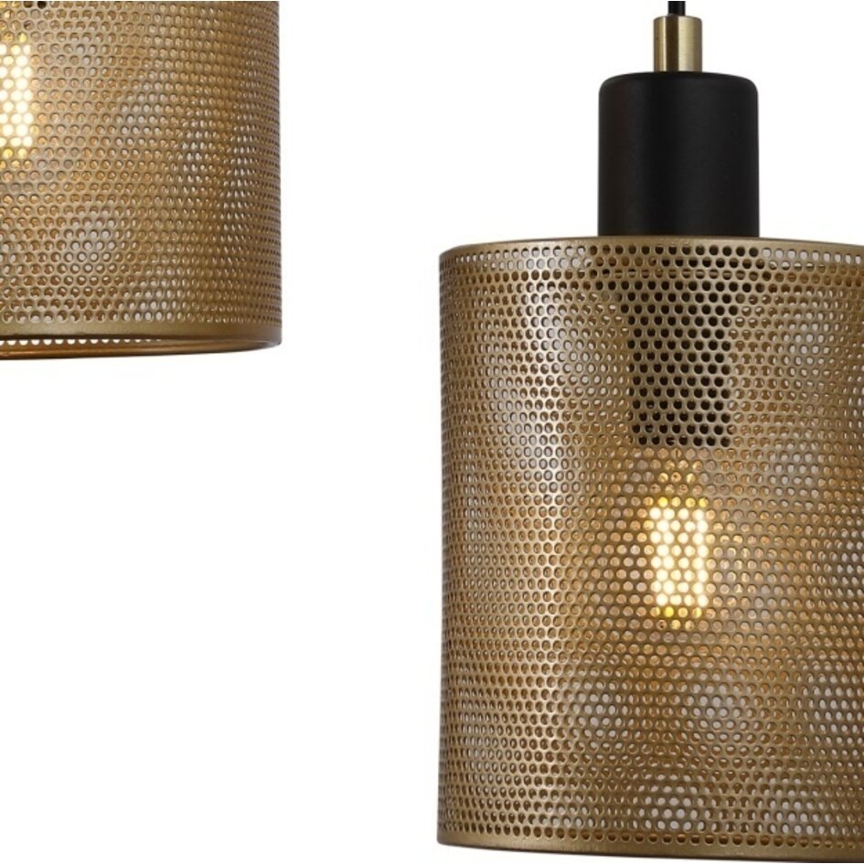 Deckenleuchte Avery - schwarz mit gold