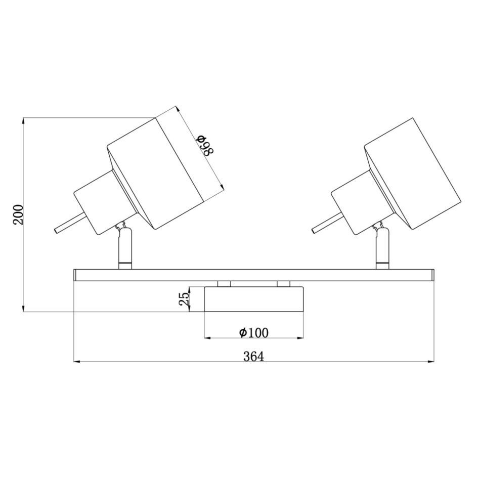 Deckenspot mit 2 Spots - Henry