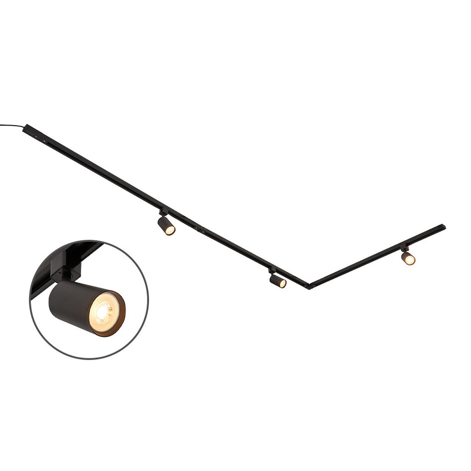 Modernes 3-Phasen-Stromschienensystem mit Jill-Strahlern - Deckenleuchte