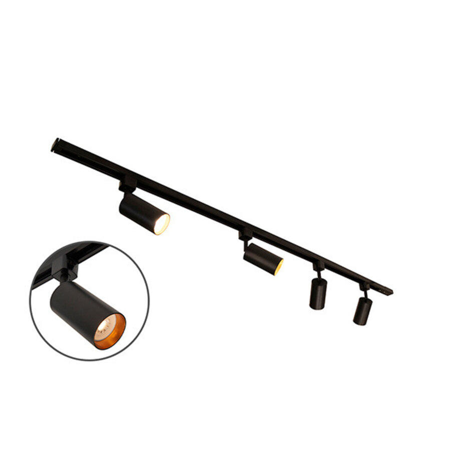 Modernes einphasiges Schienensystem 1,5 Meter lang mit Juno-Spots