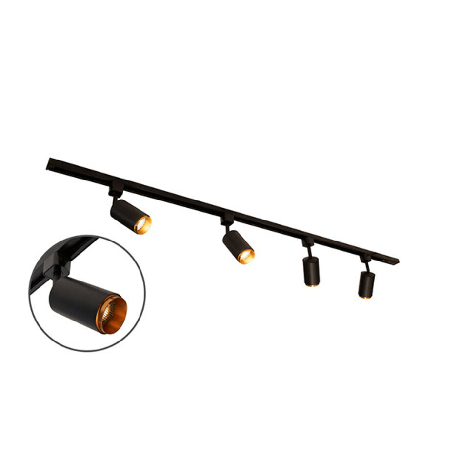 Modernes einphasiges Stromschienensystem 1,5 Meter lang mit Jade-Strahlern