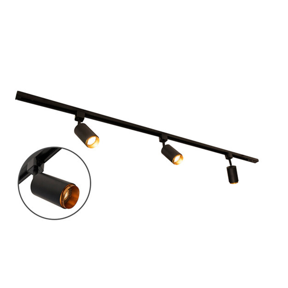 Modernes einphasiges Stromschienensystem 1,5 Meter lang mit Jade-Strahlern