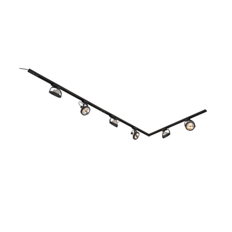Modernes einphasiges Stromschienensystem 3x 1 Meter mit Skaly-Spots - Deckenleuchte