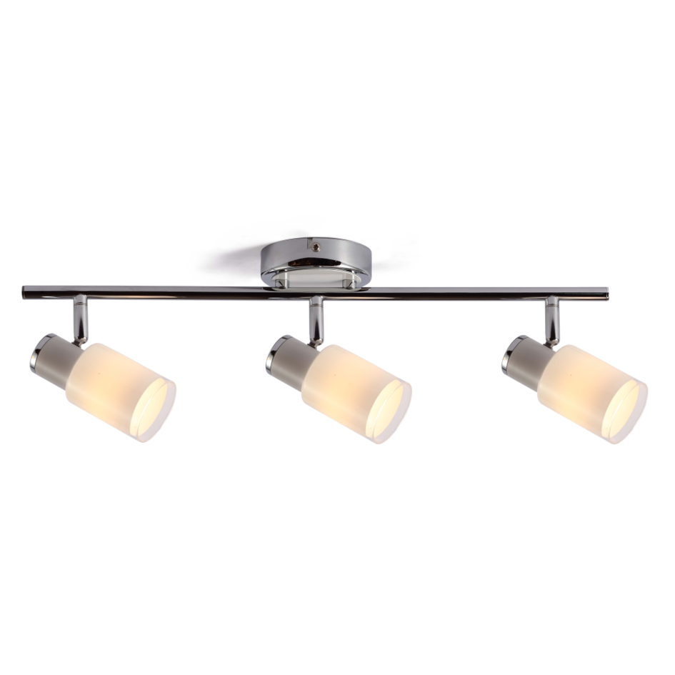 Modern tak-spotlight silver, 3-ljus - Kali (E14 fattningar)