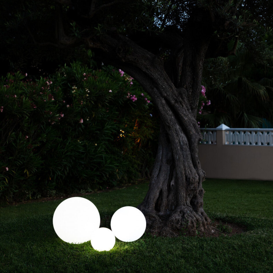 Solcells-LED-utomhusljus Denver - vit