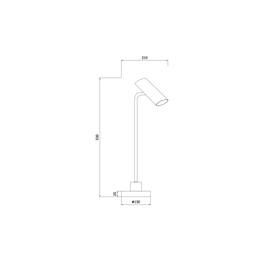 Bordslampa Kingston - mattsvart
