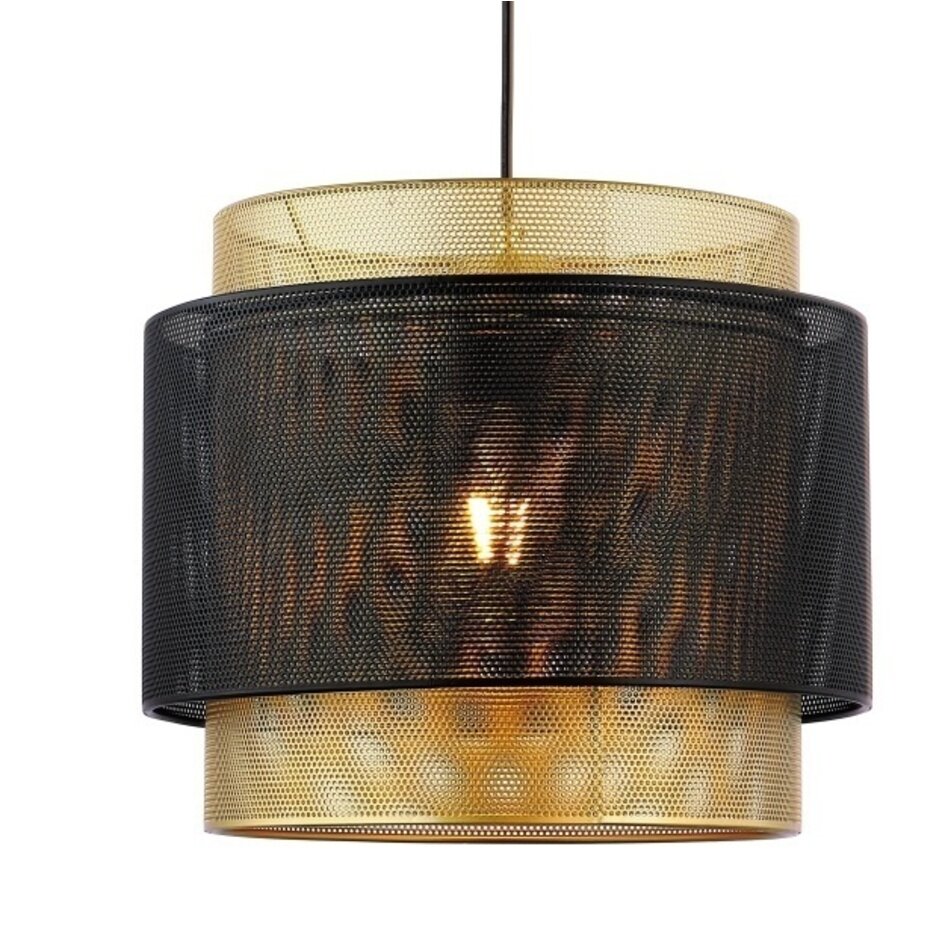 Pendellampa  Lauren - svart med guld