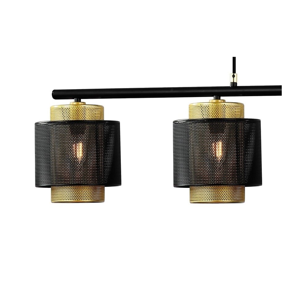 Pendellampa Jennifer - svart med guld