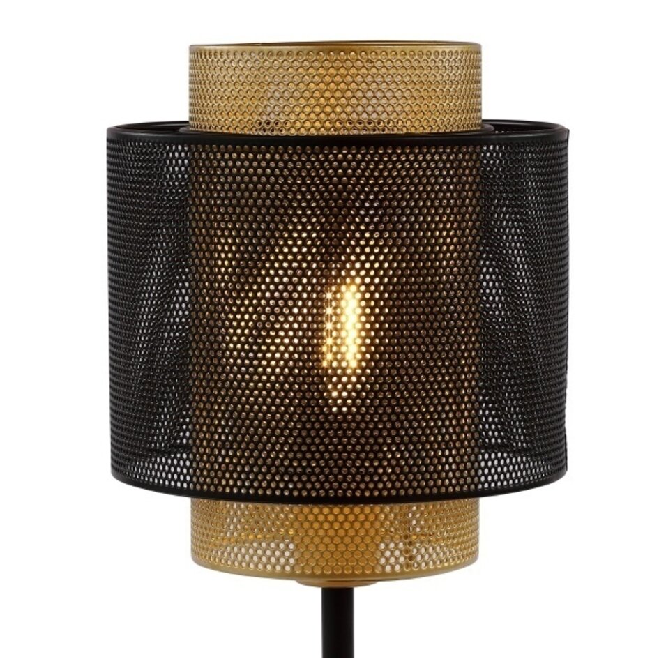 Bordslampa Ava - svart med guld