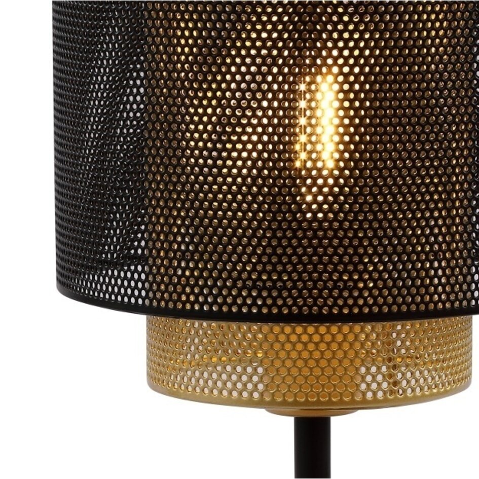 Bordslampa Ava - svart med guld