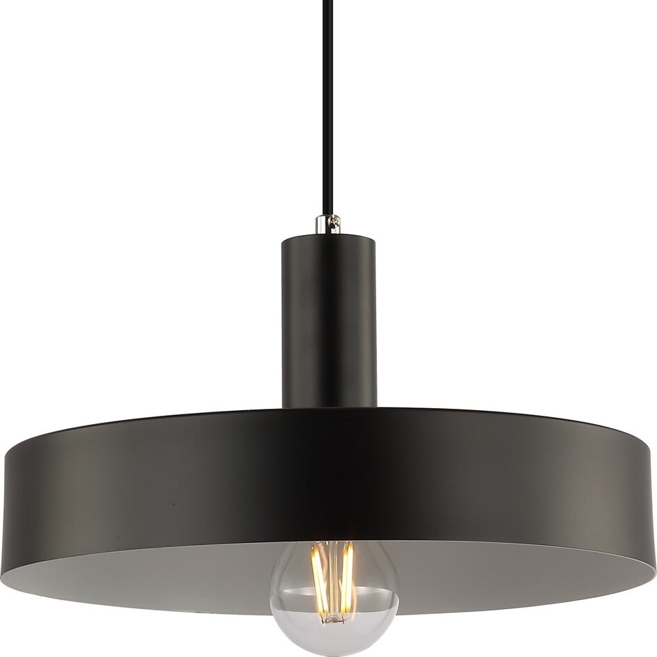 Modern mattsvart hängande lampa- Bijou