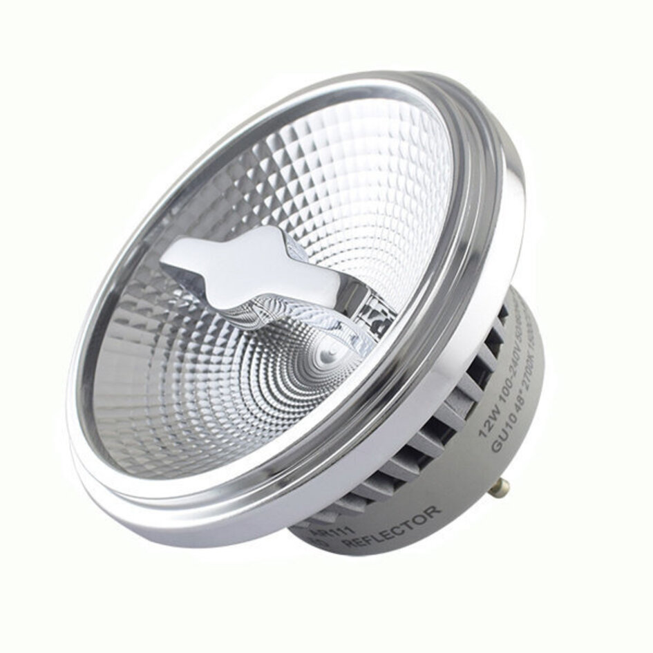 AR111 dim-till-varm GU10 LED Lampa 12W, 3000-2000K, 24° (Aluminium-inkapsling)