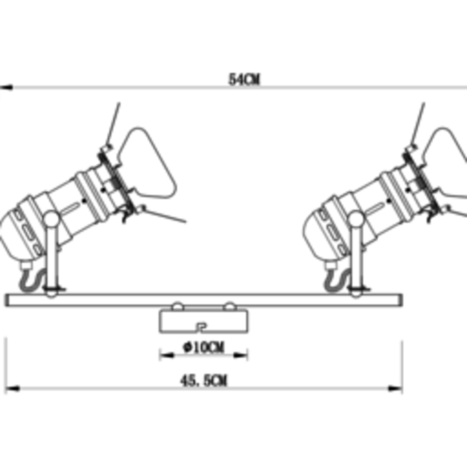 Taklampa Cammy - mattsvart