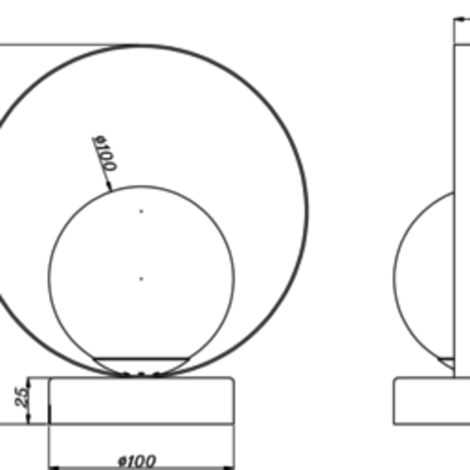 Vägglampa Carlos - svart med guld