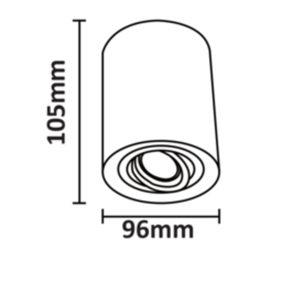 Taklampa Grace - vit