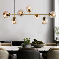 Design hanglamp Hepta - transparant glas