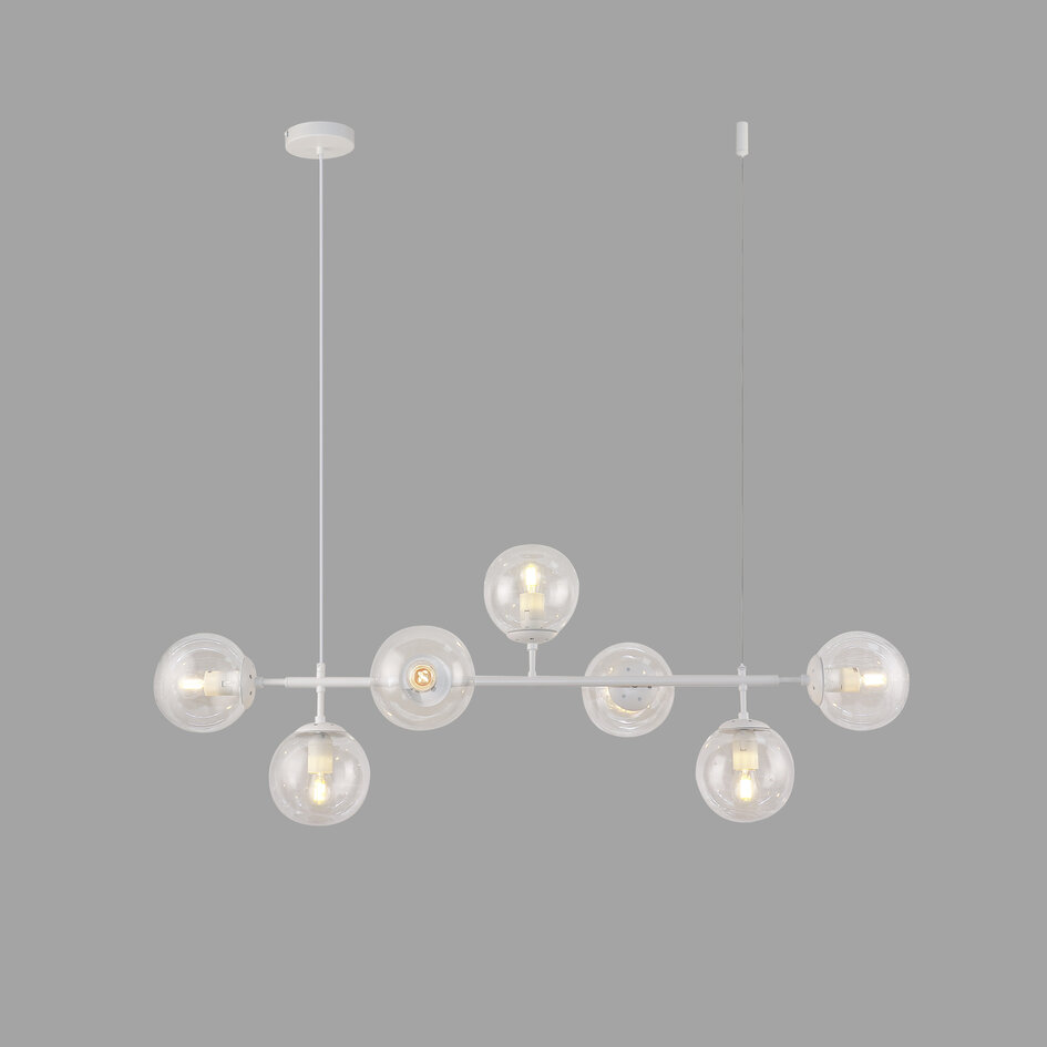 Design hanglamp Hepta - transparant glas