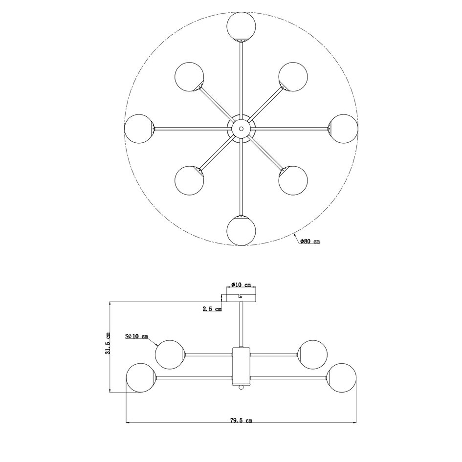 Design hanglamp transparant glas zwart frame - Idaho