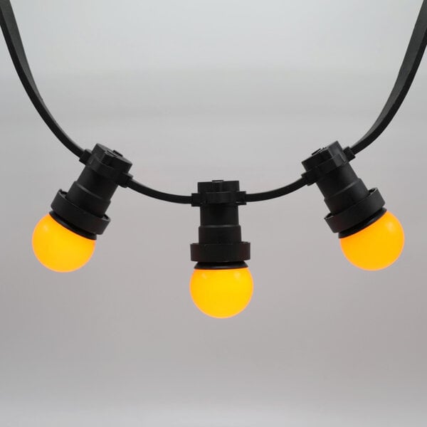 Orange klotlampa 1 watt med standardkåpa Ø45 mm