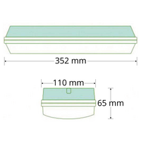 5,5 watt utanpåliggande armatur OTG-DD-4