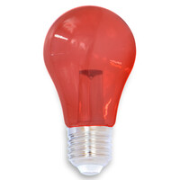 Röda lampor 1 watt med stor transparent kåpa Ø60 mm