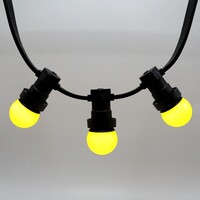 Gul klotlampa 1 watt med standardkåpa Ø45 mm