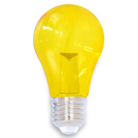 Gula lampor 1 watt med stor transparent kåpa Ø60 mm