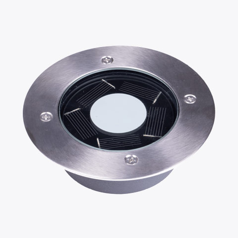 Solcellsdrivna markspotlights