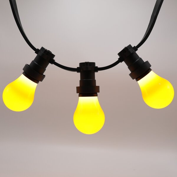 Gul lampa med stor kåpa Ø60 mm, 2 och 5 watt