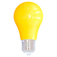 Gul lampa med stor kåpa Ø60 mm, 2 och 5 watt