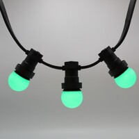 Grön klotlampa 1 watt med standardkåpa Ø45 mm