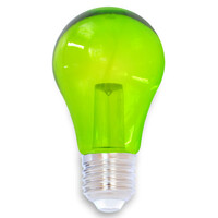 Gröna lampor 1 watt med stor transparent kåpa Ø60 mm