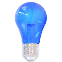 Blå lampor 1 watt med stor transparent kåpa Ø60 mm