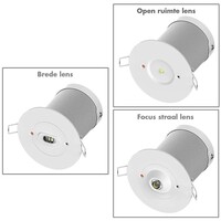 Nödutgångsbelysning 2 watt infälld spotlight