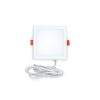 LED-downlight fyrkantig - 6 watt - 115 x 115mm