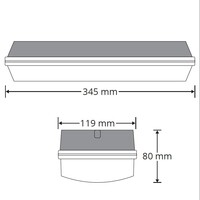 Portikarmatur utan batteri - 5,7W