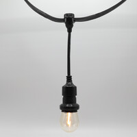 Hängande lampfattning (svart), självmontering (exkl. lampa)