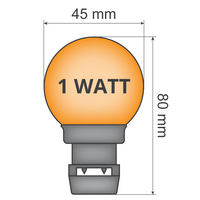 Sticklampa - Orange (utan E27-fattning)