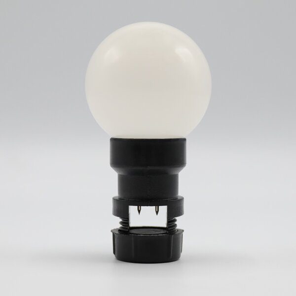 Sticklampa - 1W mjölkvit kåpa (utan E27-fattning)