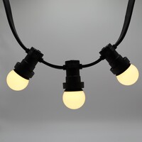 Varmvita lampor med mjölkvit kåpa, dimbara, Ø45 mm - 2 watt (2650K)