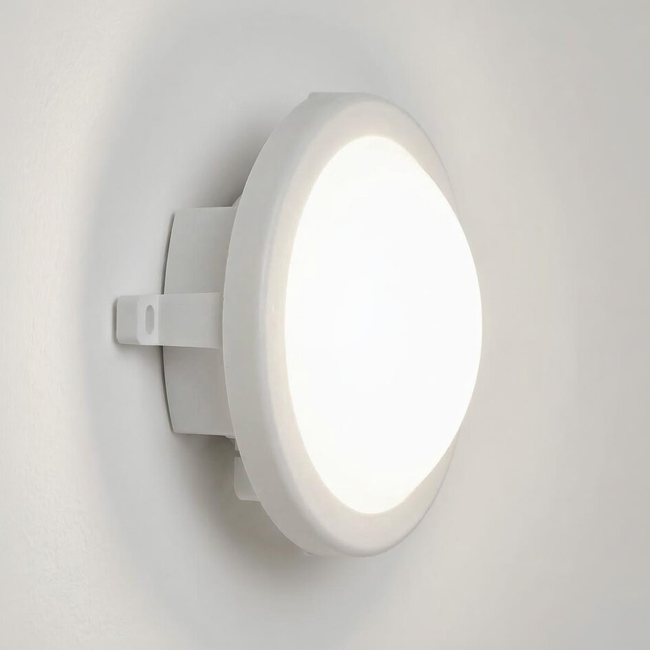 Bulkhead Ciclo - vit med integrerad LED, 6 watt
