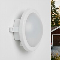 Bulkhead Ciclo - vit med integrerad LED, 12 watt